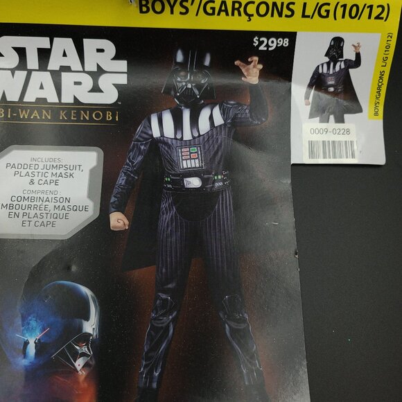 Other - Star Wars Darth Vader Boys Dress Up Costume , 10-12, NWT